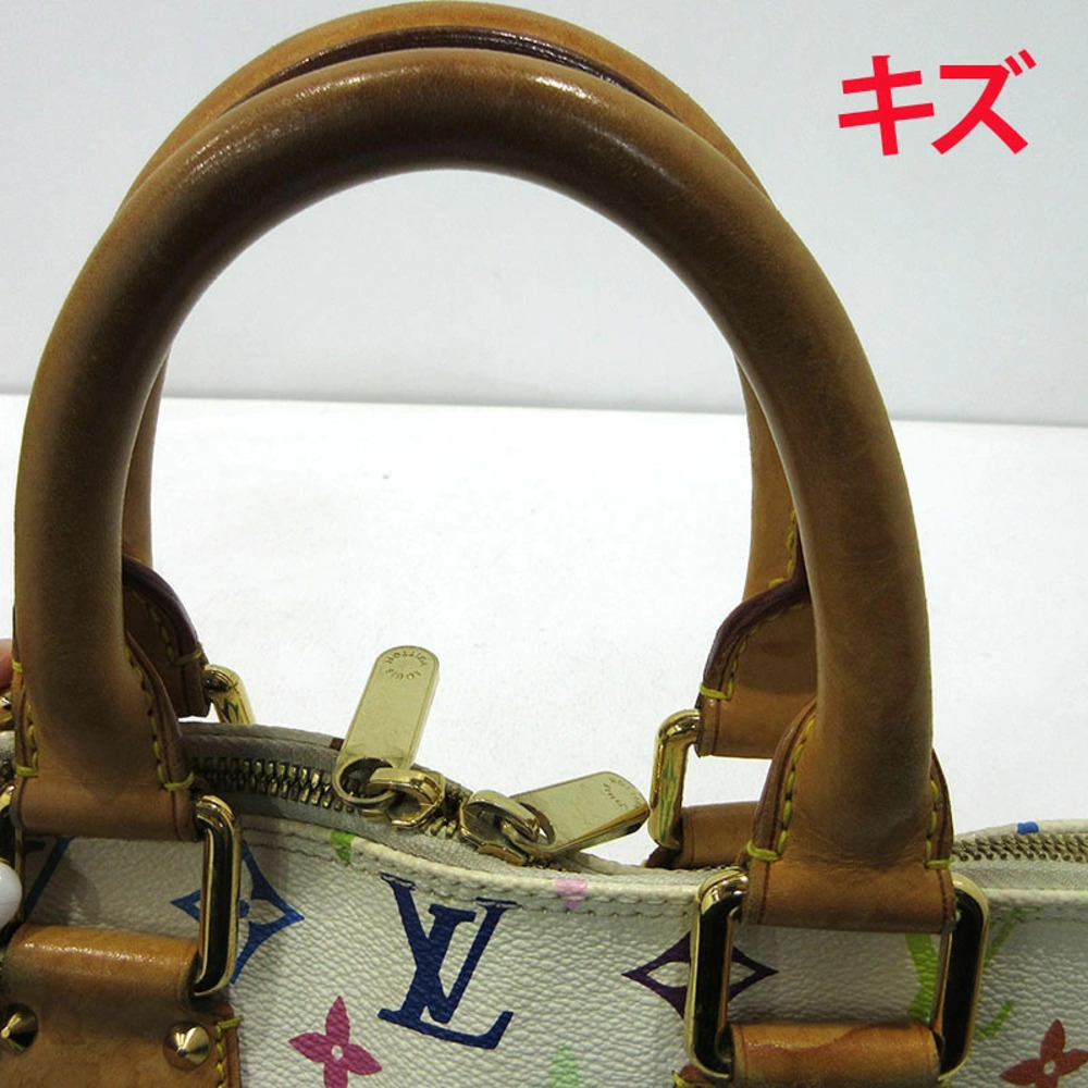 Louis Vuitton Alma Monogram Handbag Multicolor White - Picture 7 of 15